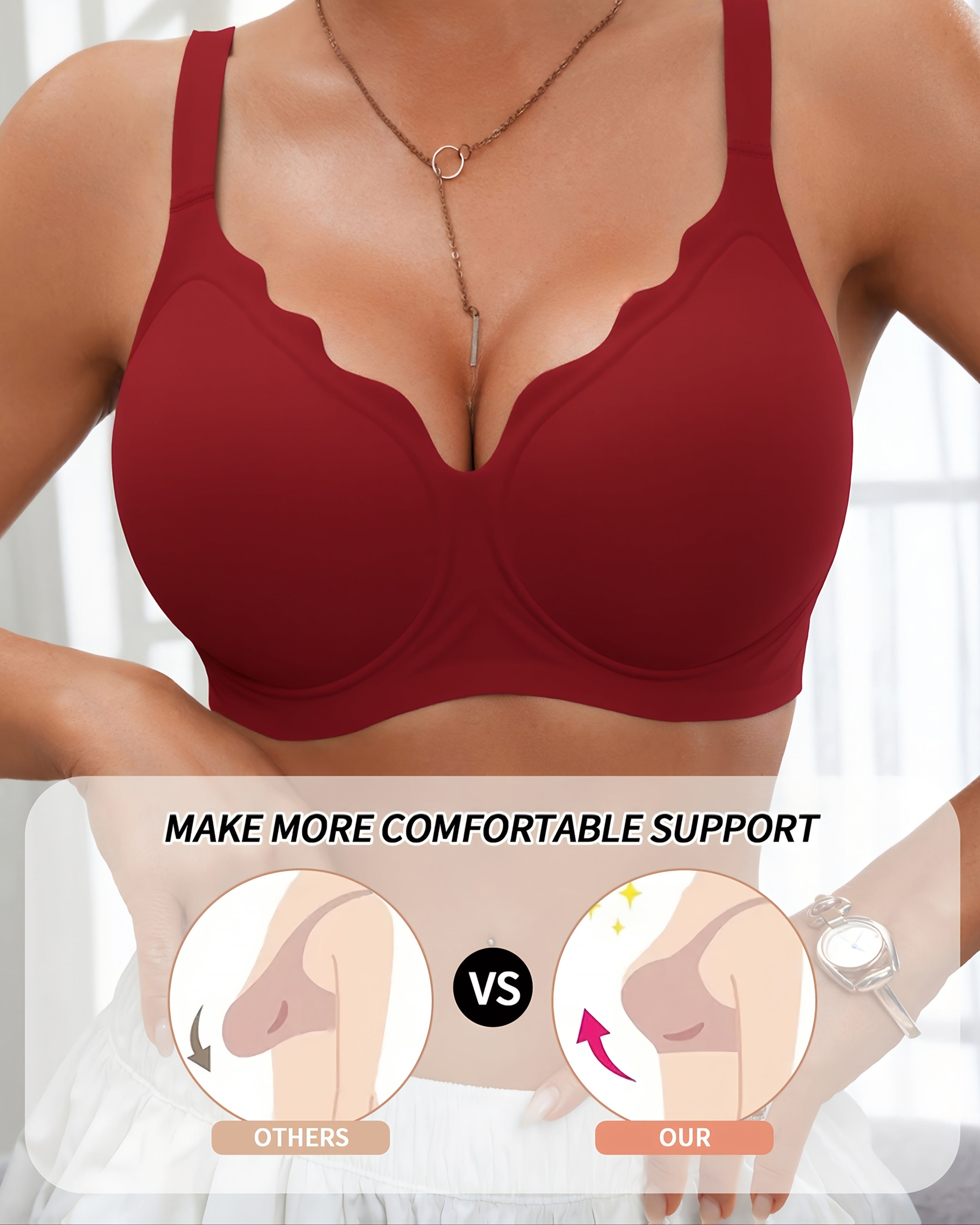 Sujetador Bralette Sin Costuras Invisible