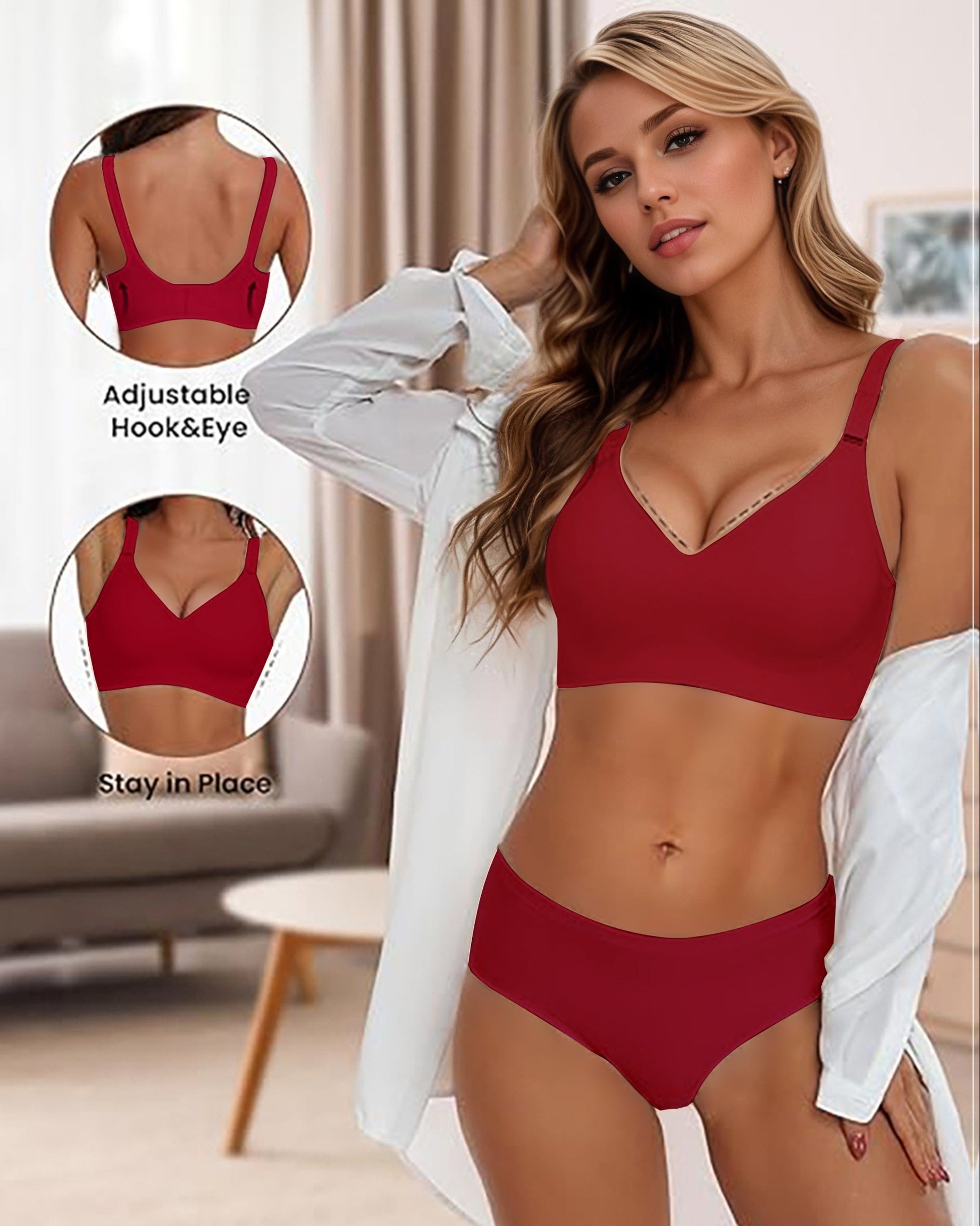 Sujetador Bralette Sin Costuras Invisible