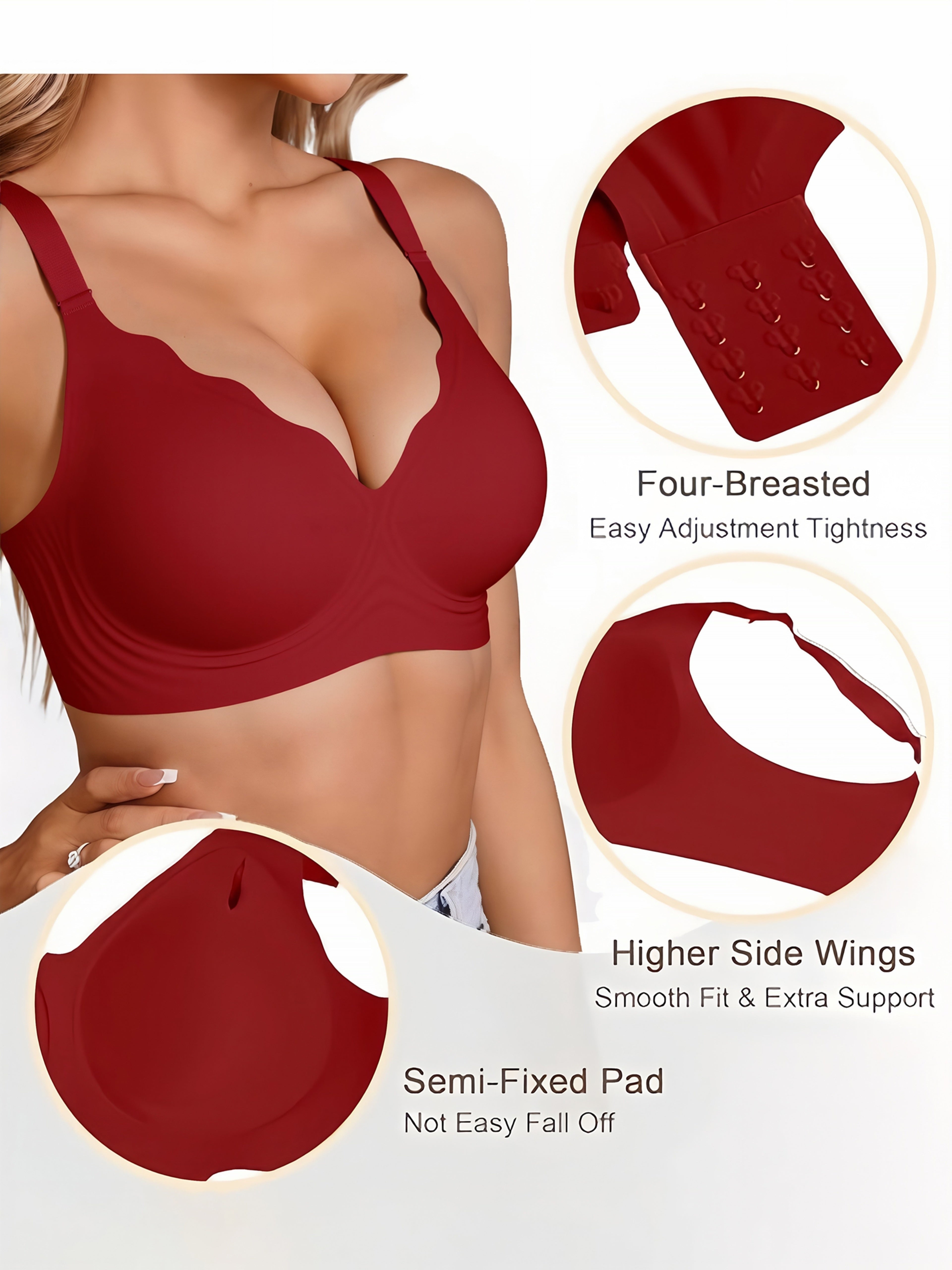 Sujetador Bralette Sin Costuras Invisible